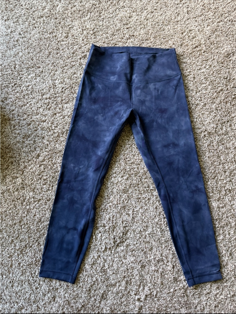 lululemon athletica Navy Tie-Dye High-Rise Leggings